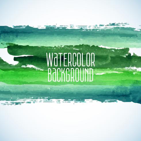 grön abstrakt vattenfärg bakgrund vektor