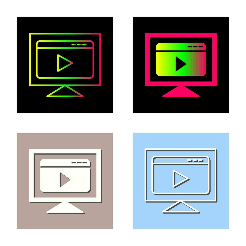 Video-Streaming-Vektorsymbol vektor