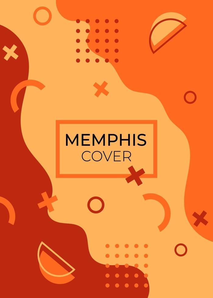 abstrakter geometrischer Memphis Hintergrund vektor