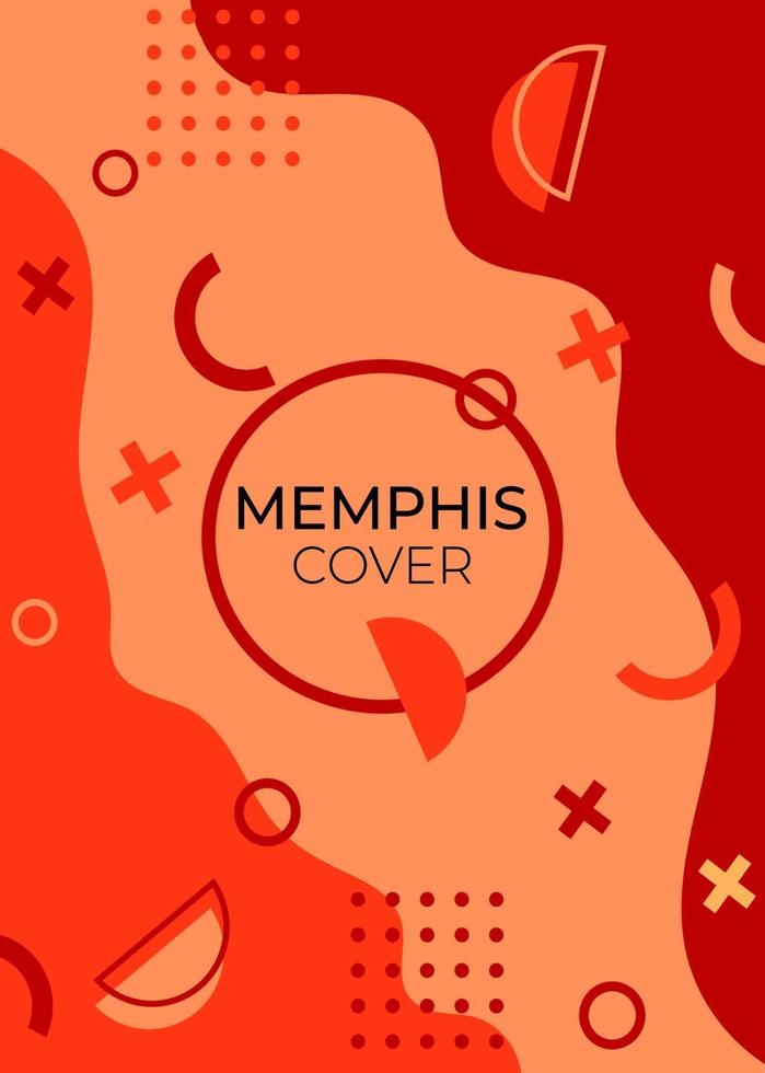 abstrakter geometrischer Memphis Hintergrund vektor