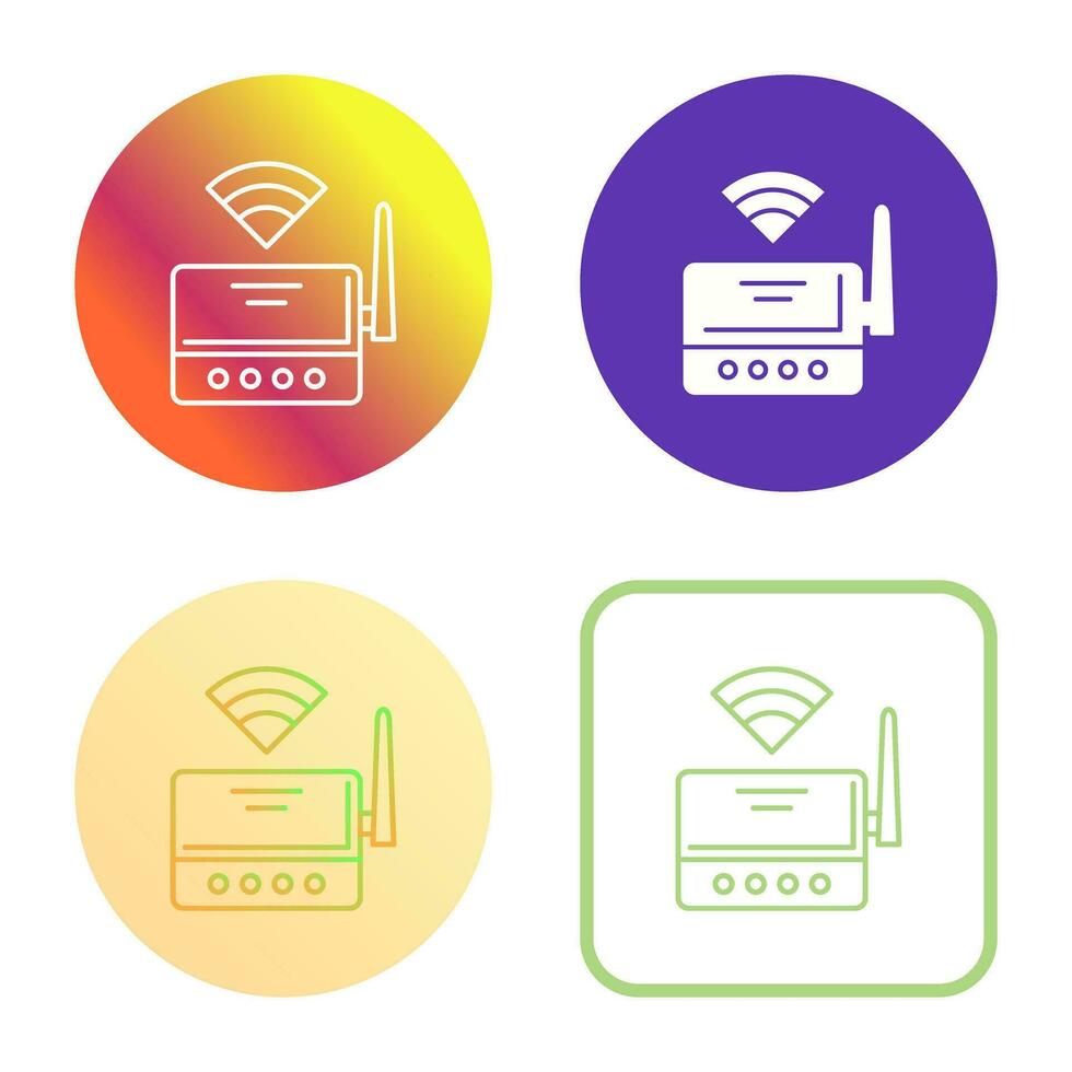 WLAN-Router-Vektorsymbol vektor