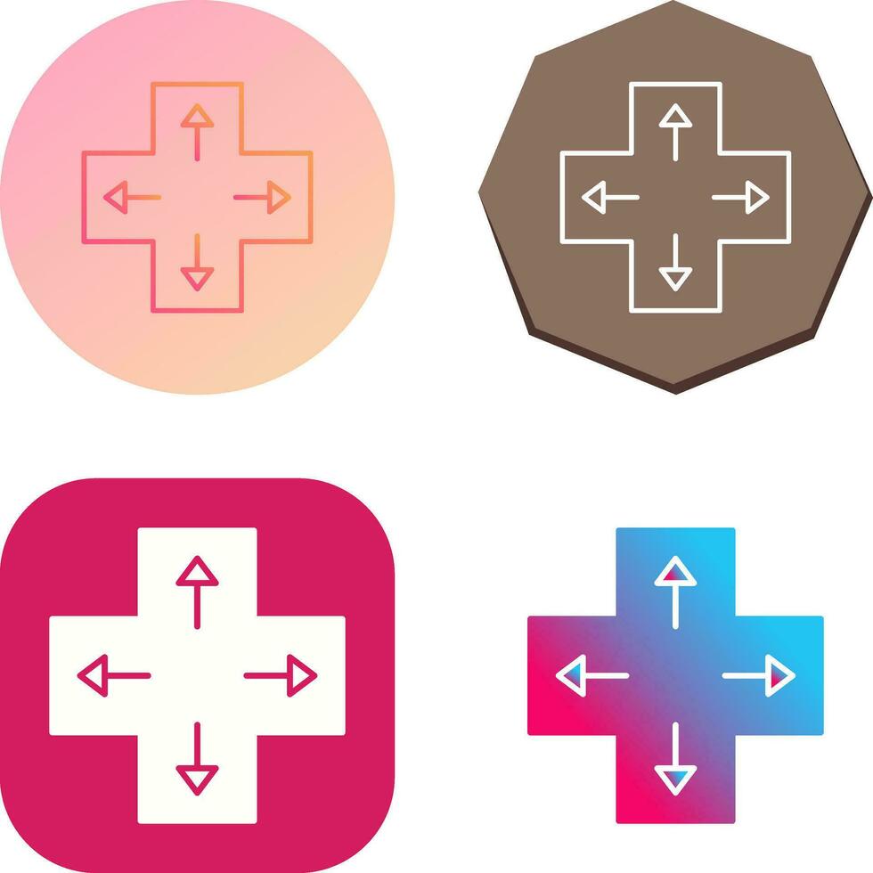 eindeutiges Richtungstasten-Vektorsymbol vektor