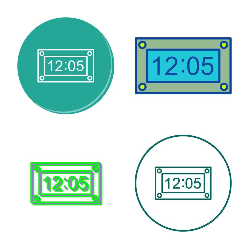 einzigartiges Timer-Vektorsymbol vektor