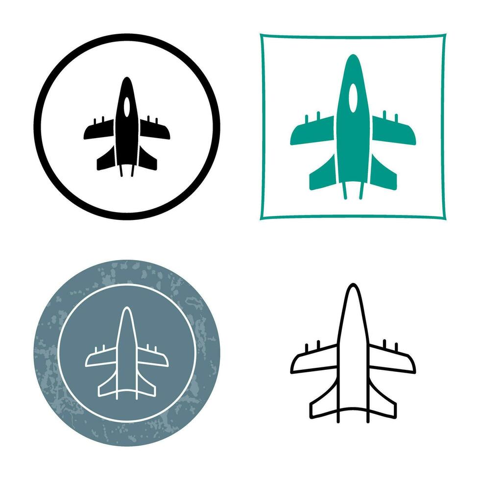 Militärflugzeug-Vektorsymbol vektor