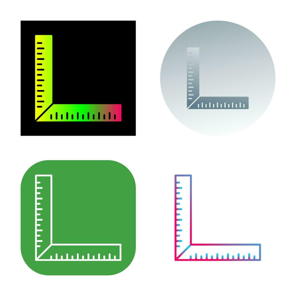 quadratisches Lineal-Vektorsymbol vektor