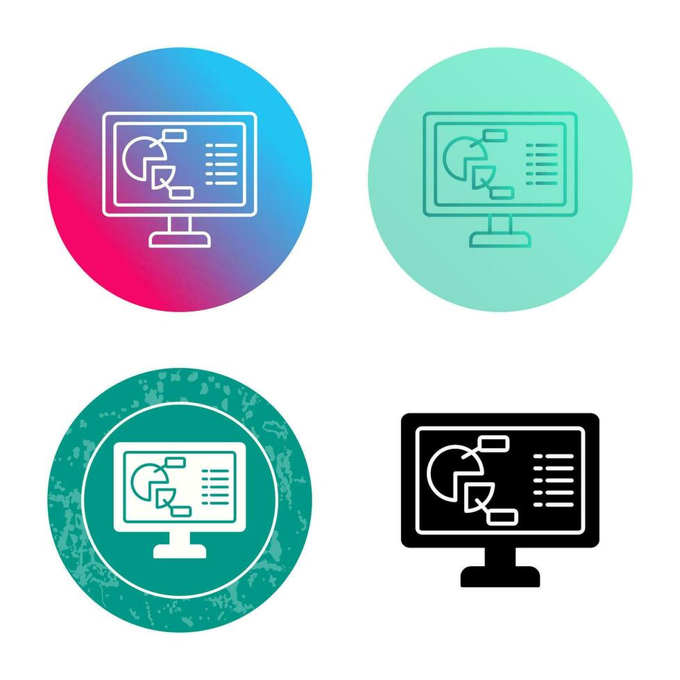 cirkeldiagram vektor ikon