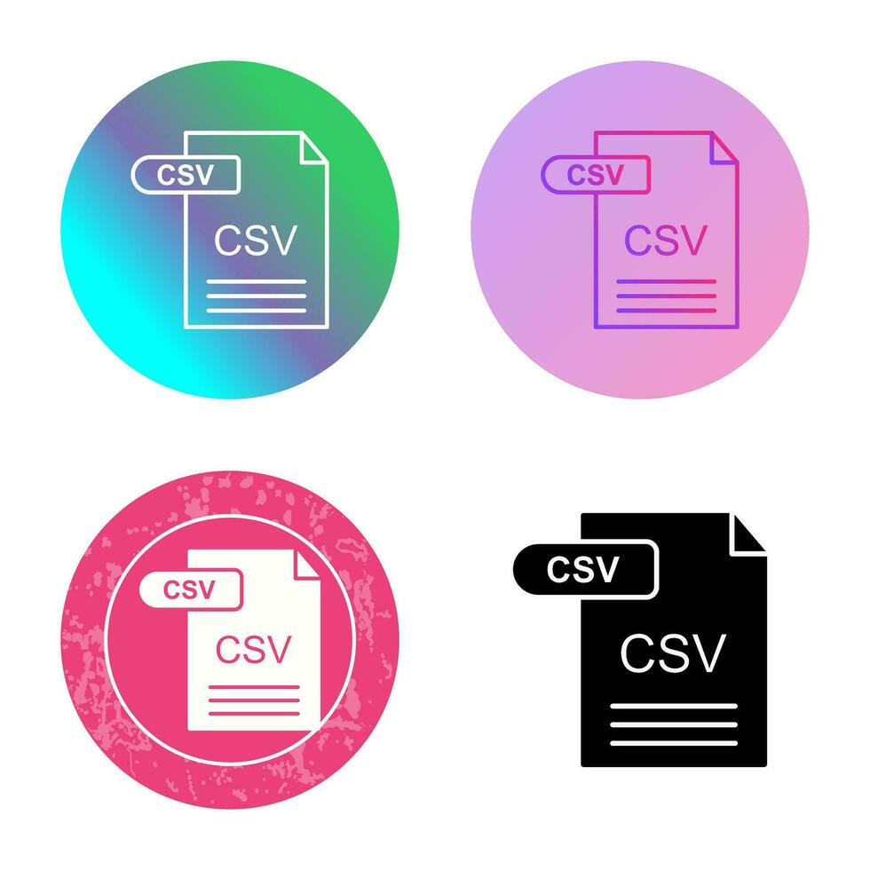 csv-Vektorsymbol vektor