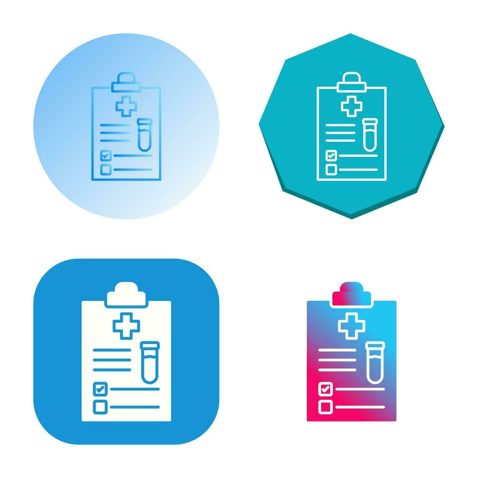 Vektorsymbol für medizinische Berichte vektor