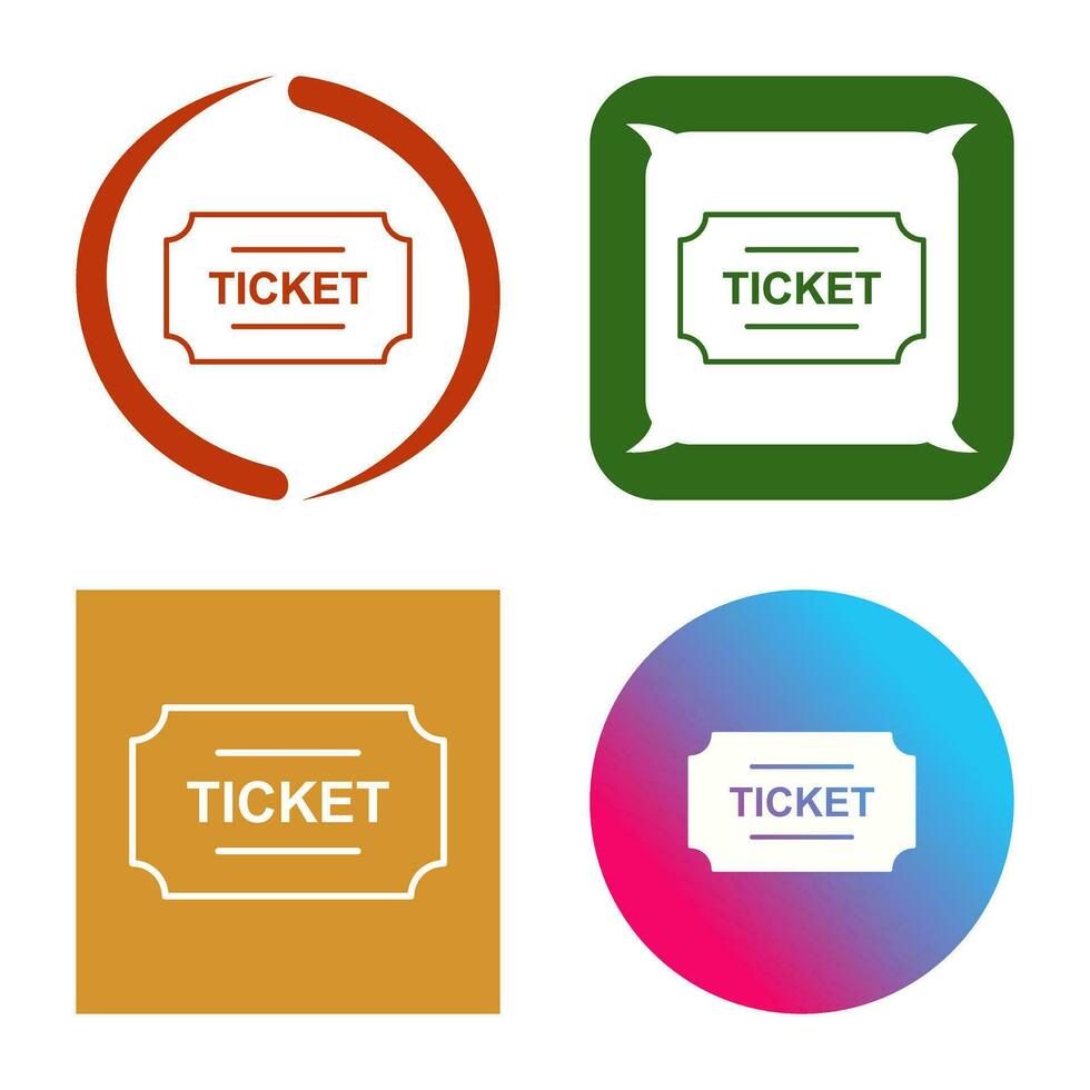 Ticket-Vektor-Symbol vektor