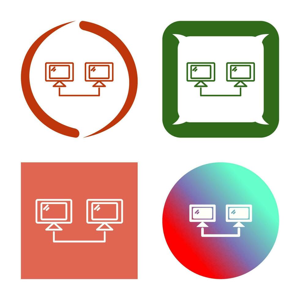 ansluten system vektor ikon