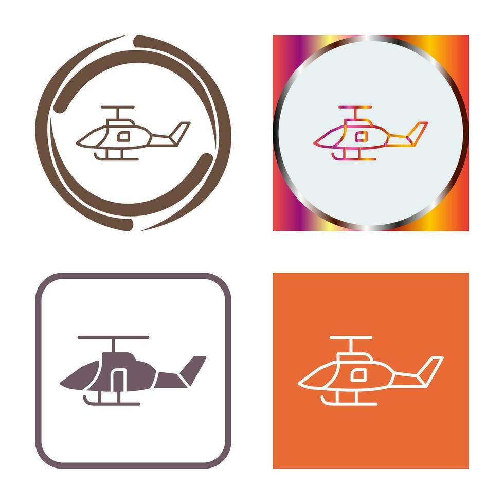 Vektorsymbol für Militärhubschrauber vektor