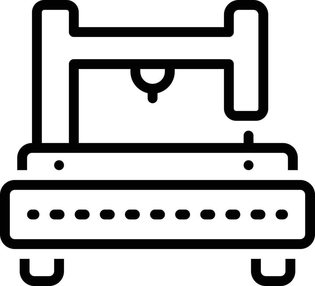 Liniensymbol für Maschine vektor