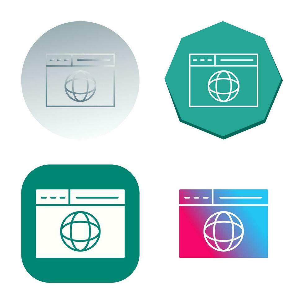 Vektorsymbol für Webseiten vektor