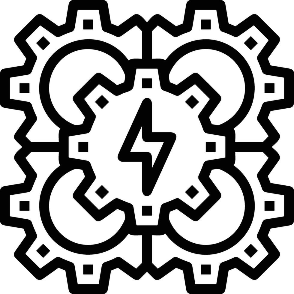 Ausrüstung Rahmen Symbol Symbol Vektor Bild. Illustration von das industriell Rad mechine Mechanismus Design Bild