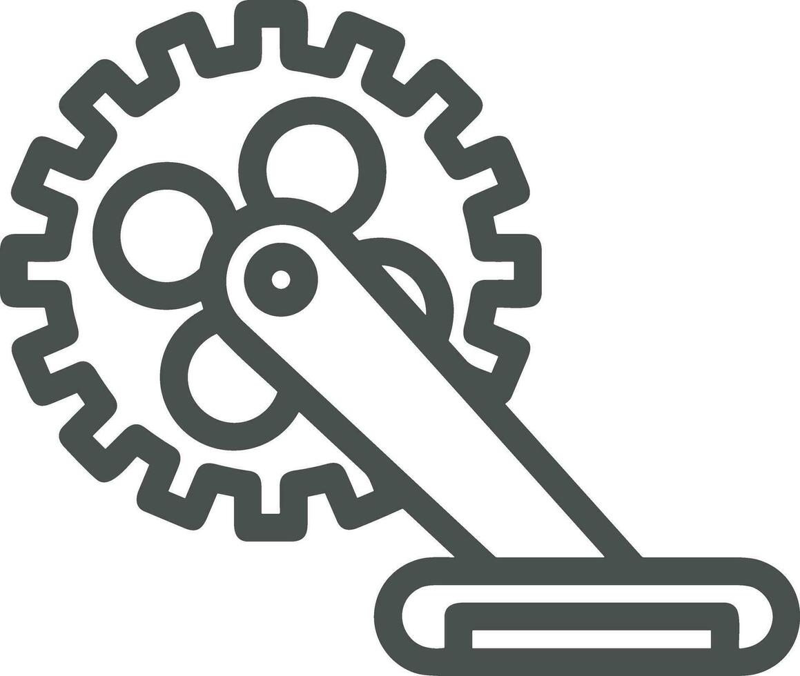 redskap miljö symbol ikon vektor bild. illustration av de industriell hjul mekanik mekanism design bild