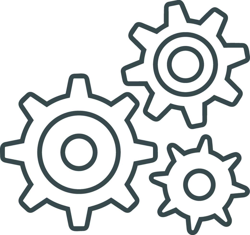 Ausrüstung Rahmen Symbol Symbol Vektor Bild. Illustration von das industriell Rad mechine Mechanismus Design Bild