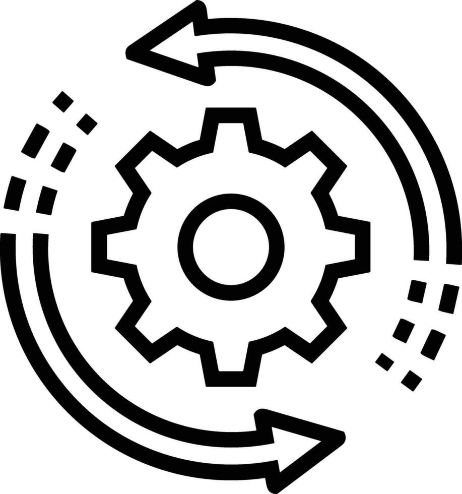 Ausrüstung Rahmen Symbol Symbol Vektor Bild. Illustration von das industriell Rad mechine Mechanismus Design Bild