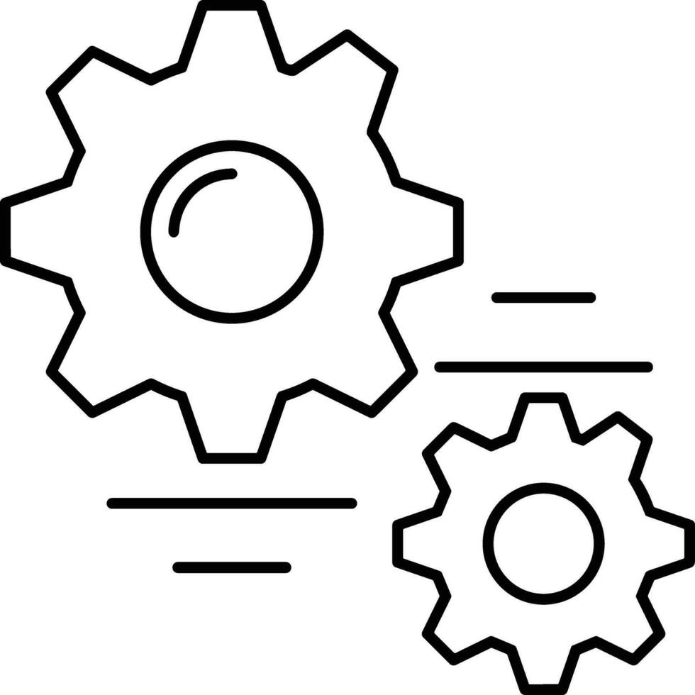 Ausrüstung Rahmen Symbol Symbol Vektor Bild. Illustration von das industriell Rad mechine Mechanismus Design Bild