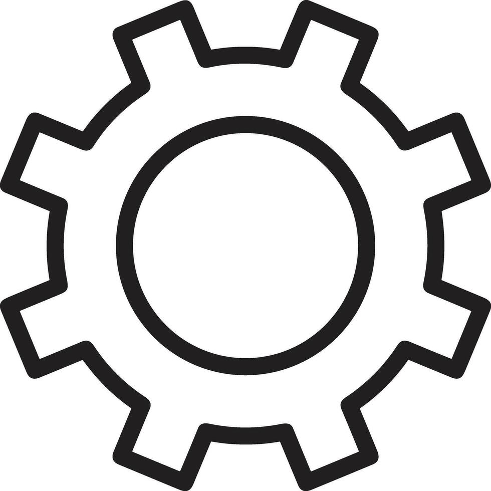 Ausrüstung Rahmen Symbol Symbol Vektor Bild. Illustration von das industriell Rad mechine Mechanismus Design Bild