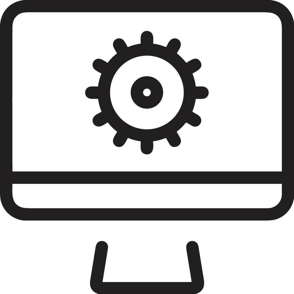 Ausrüstung Rahmen Symbol Symbol Vektor Bild. Illustration von das industriell Rad mechine Mechanismus Design Bild