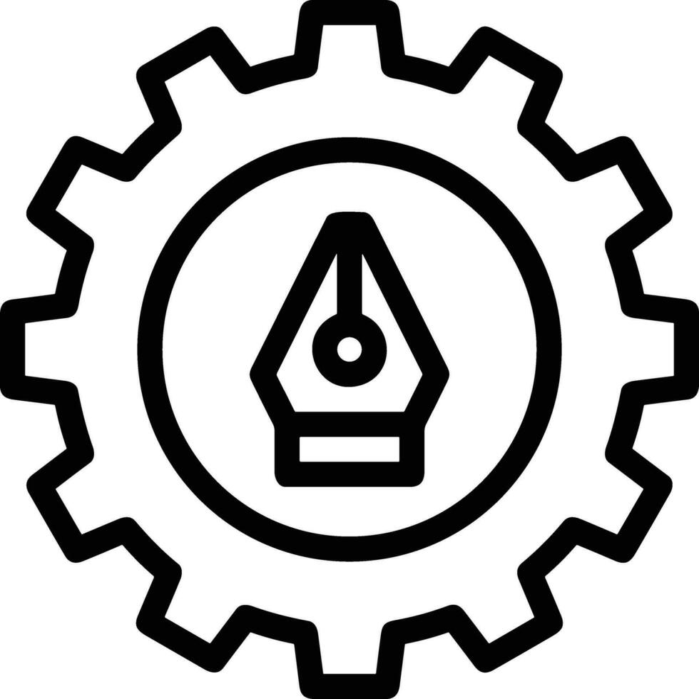 Ausrüstung Rahmen Symbol Symbol Vektor Bild. Illustration von das industriell Rad mechine Mechanismus Design Bild