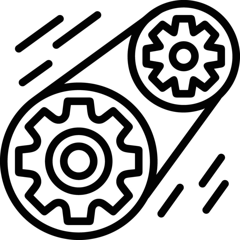 Ausrüstung Rahmen Symbol Symbol Vektor Bild. Illustration von das industriell Rad mechine Mechanismus Design Bild