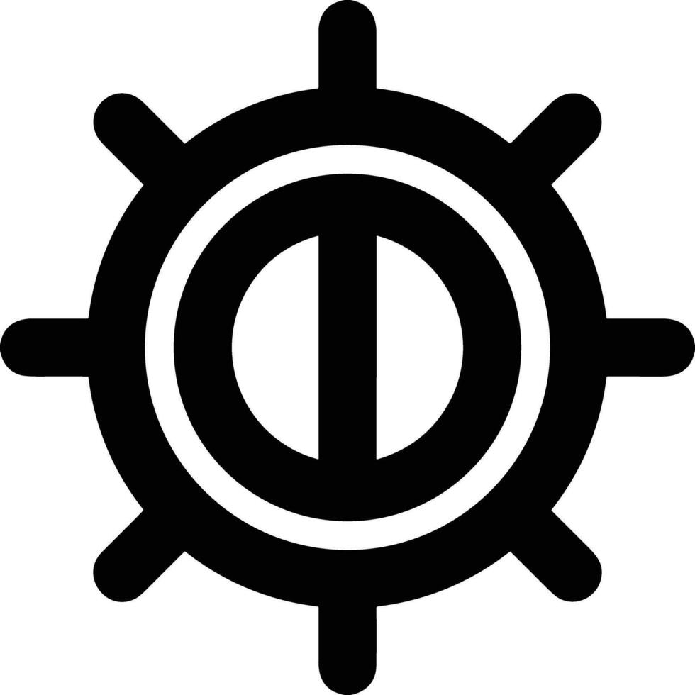 Ausrüstung Rahmen Symbol Symbol Vektor Bild. Illustration von das industriell Rad mechine Mechanismus Design Bild