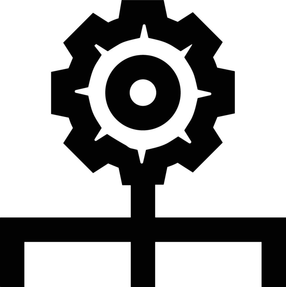 Ausrüstung Rahmen Symbol Symbol Vektor Bild. Illustration von das industriell Rad mechine Mechanismus Design Bild