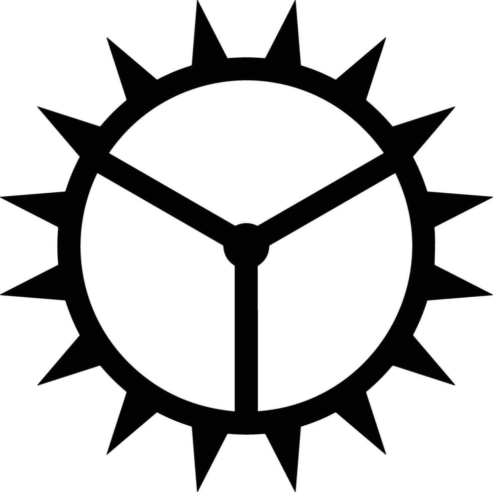 Ausrüstung Rahmen Symbol Symbol Vektor Bild. Illustration von das industriell Rad mechine Mechanismus Design Bild