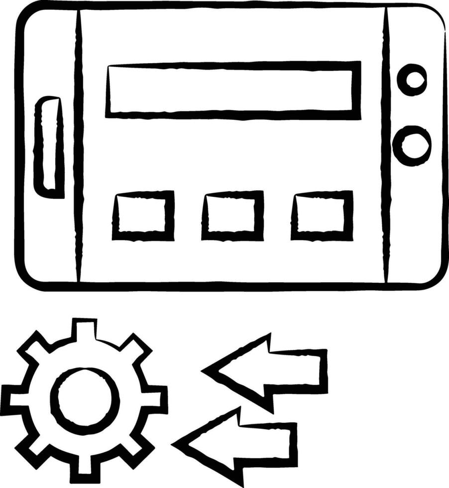 Ausrüstung Rahmen Symbol Symbol Vektor Bild. Illustration von das industriell Rad mechine Mechanismus Design Bild