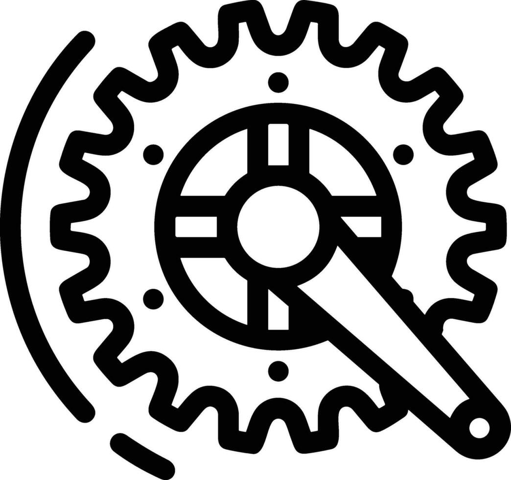 Ausrüstung Rahmen Symbol Symbol Vektor Bild. Illustration von das industriell Rad mechine Mechanismus Design Bild