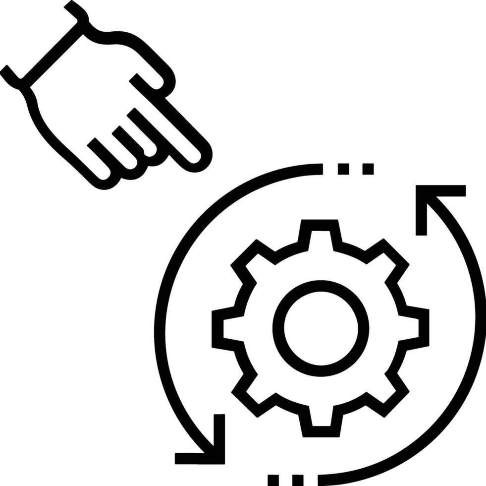 Ausrüstung Rahmen Symbol Symbol Vektor Bild. Illustration von das industriell Rad mechine Mechanismus Design Bild