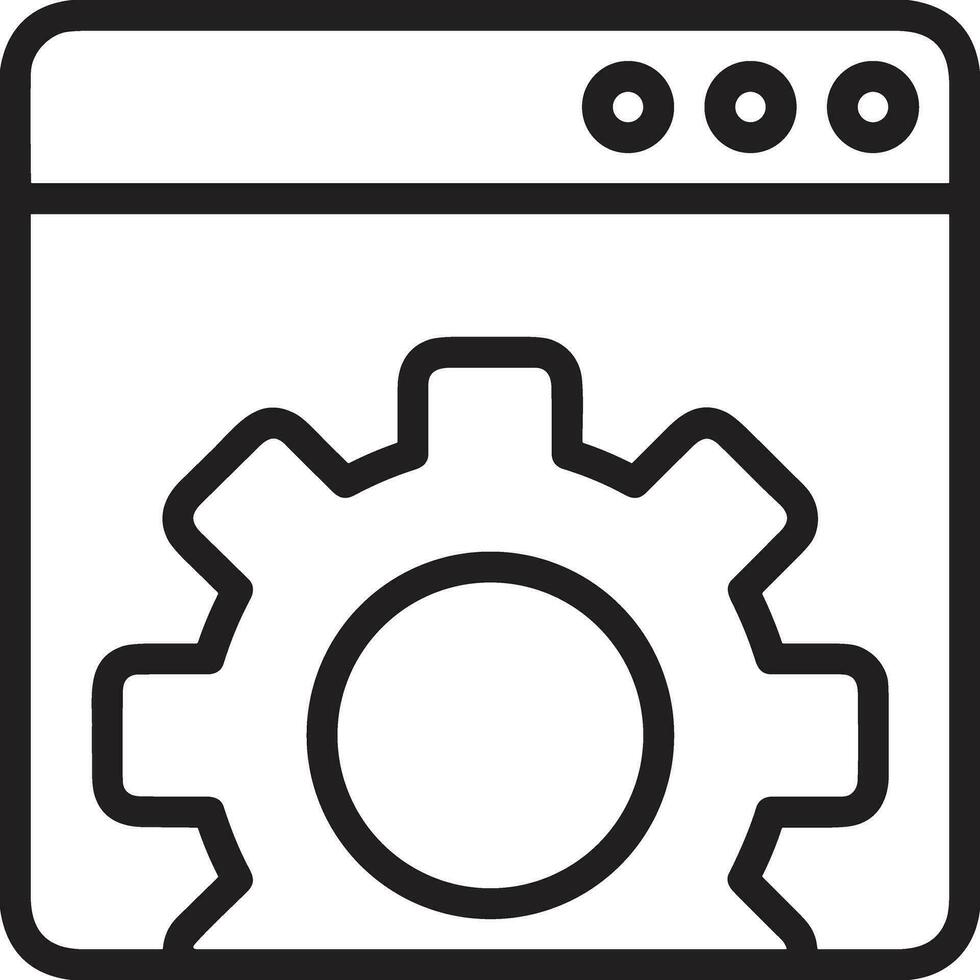 Ausrüstung Rahmen Symbol Symbol Vektor Bild. Illustration von das industriell Rad mechine Mechanismus Design Bild