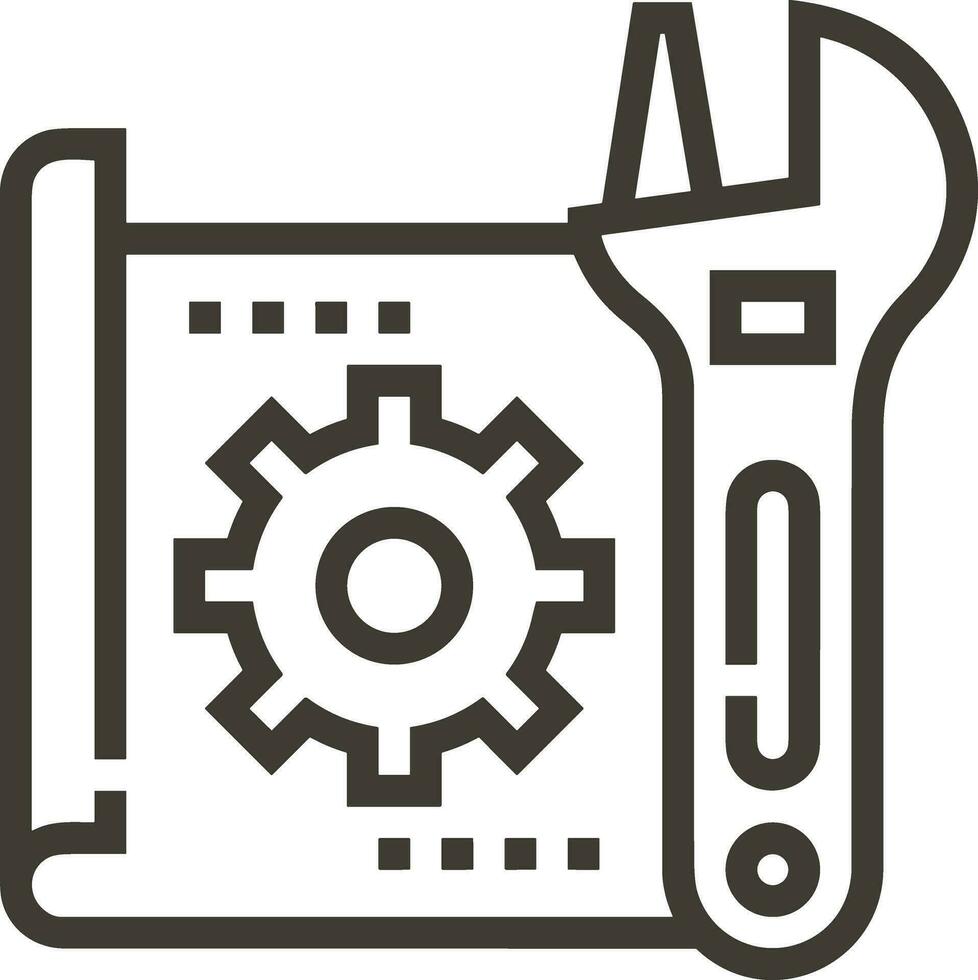 Ausrüstung Rahmen Symbol Symbol Vektor Bild. Illustration von das industriell Rad mechine Mechanismus Design Bild