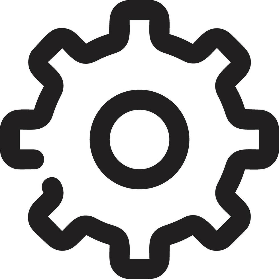 Ausrüstung Rahmen Symbol Symbol Vektor Bild. Illustration von das industriell Rad mechine Mechanismus Design Bild