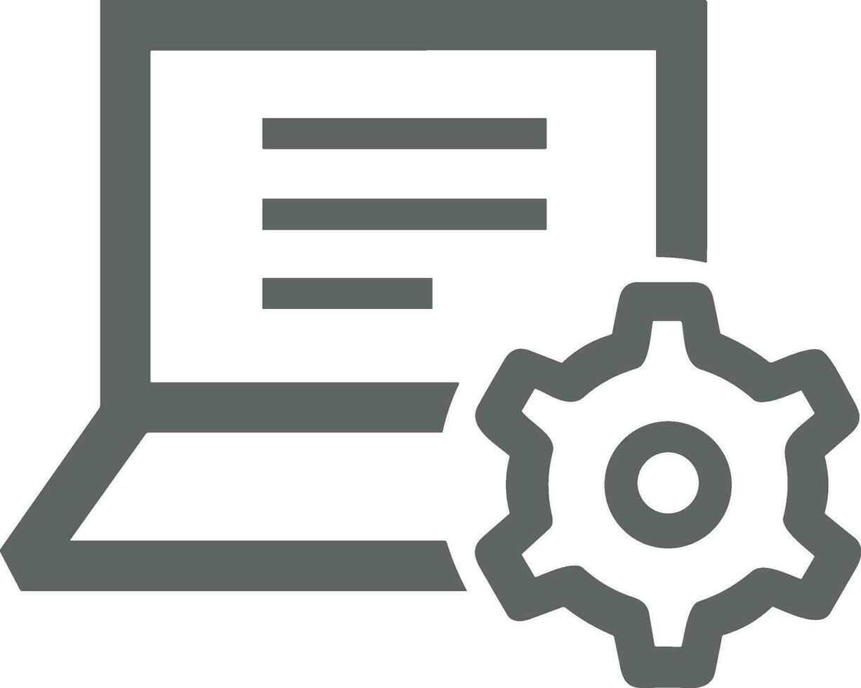 Ausrüstung Rahmen Symbol Symbol Vektor Bild. Illustration von das industriell Rad mechine Mechanismus Design Bild