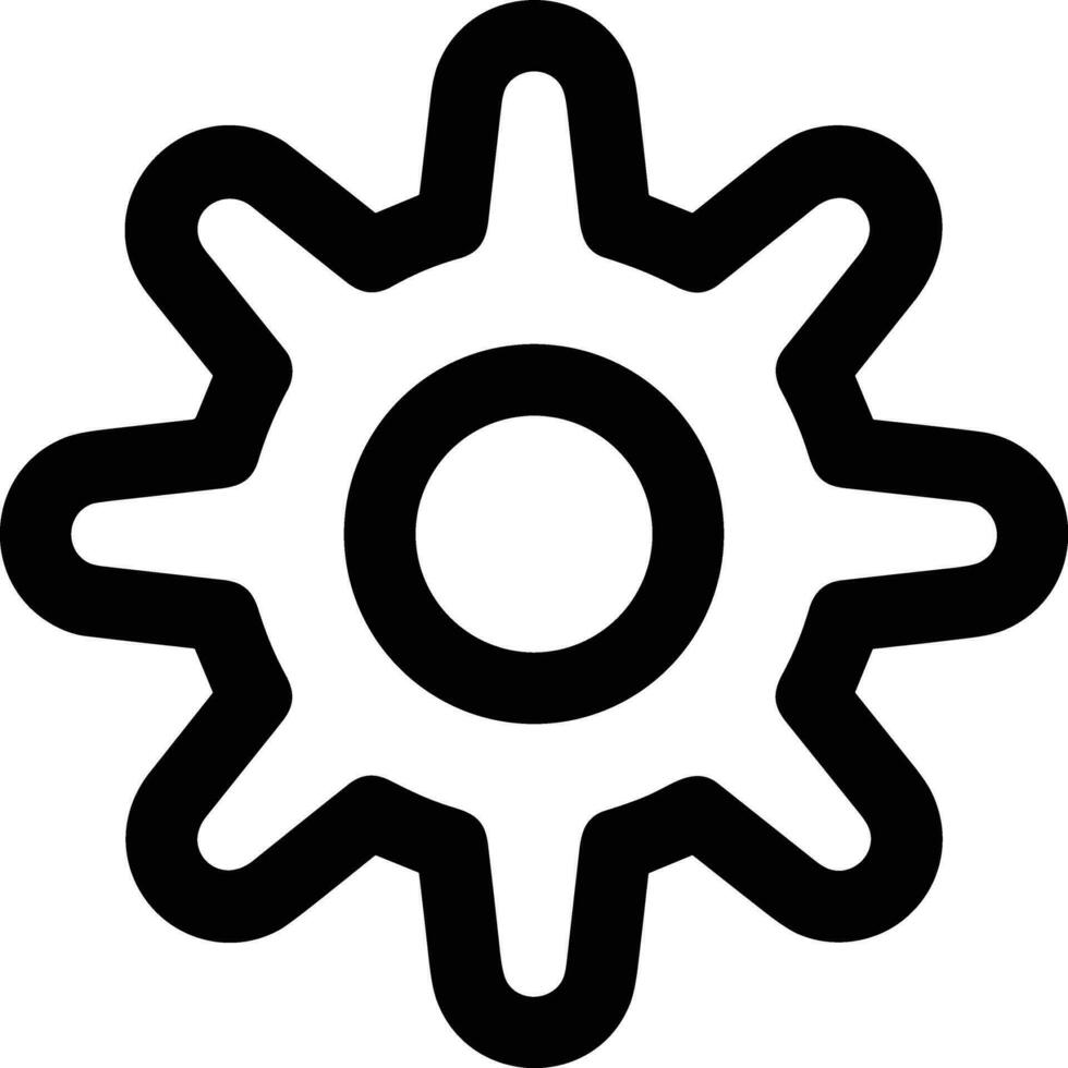 Ausrüstung Rahmen Symbol Symbol Vektor Bild. Illustration von das industriell Rad mechine Mechanismus Design Bild