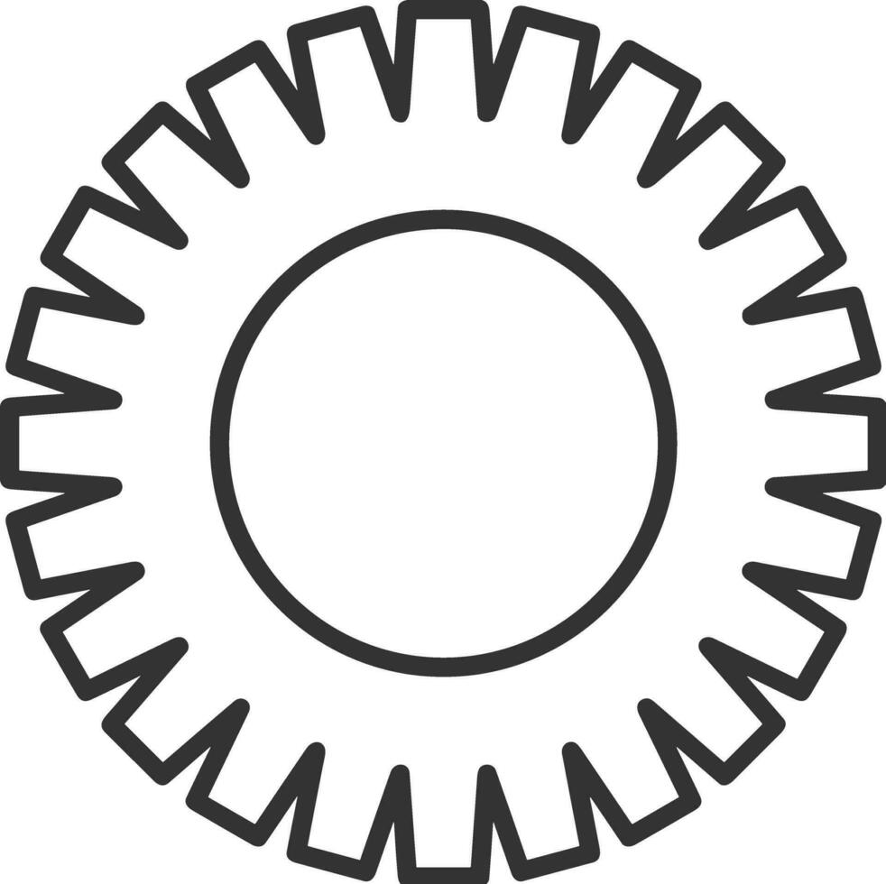 Ausrüstung Rahmen Symbol Symbol Vektor Bild. Illustration von das industriell Rad mechine Mechanismus Design Bild