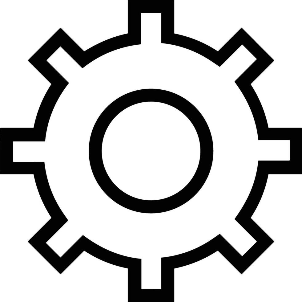 Ausrüstung Rahmen Symbol Symbol Vektor Bild. Illustration von das industriell Rad mechine Mechanismus Design Bild