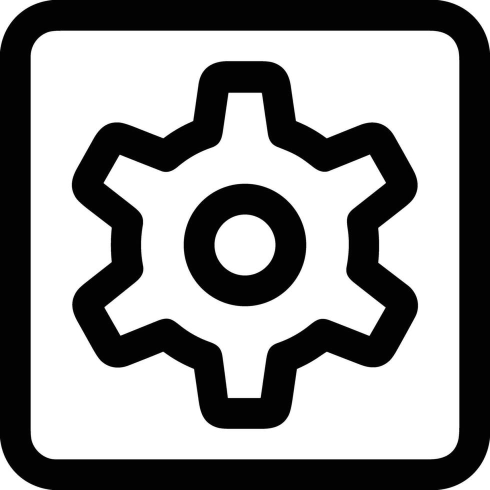 Ausrüstung Rahmen Symbol Symbol Vektor Bild. Illustration von das industriell Rad mechine Mechanismus Design Bild