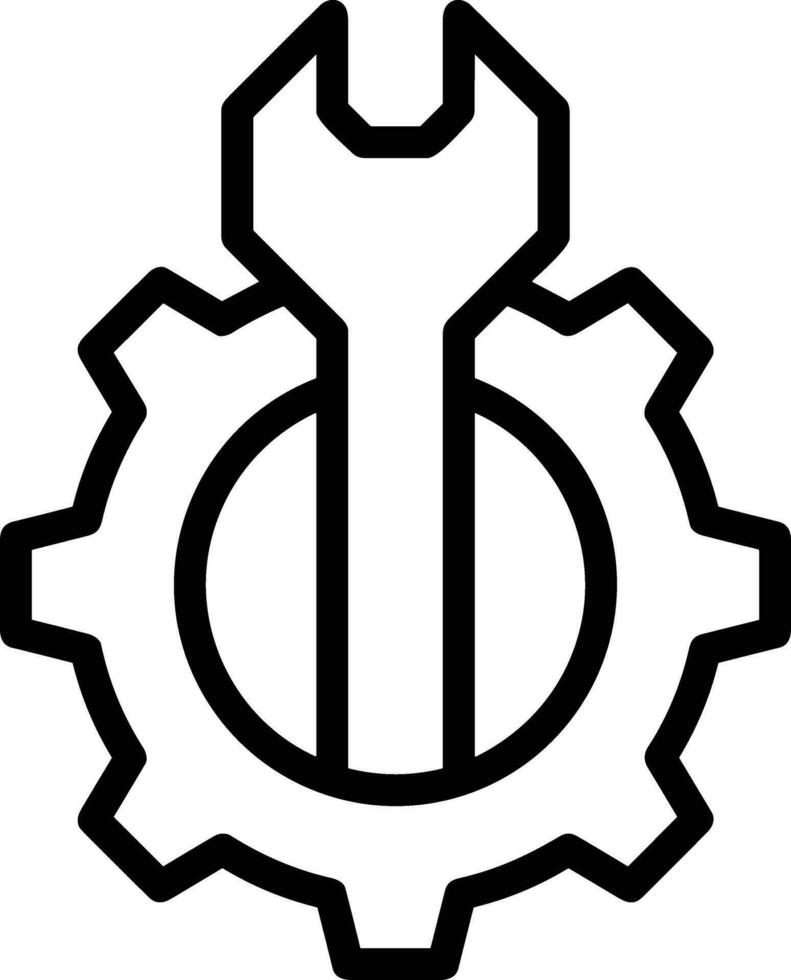 Ausrüstung Rahmen Symbol Symbol Vektor Bild. Illustration von das industriell Rad mechine Mechanismus Design Bild