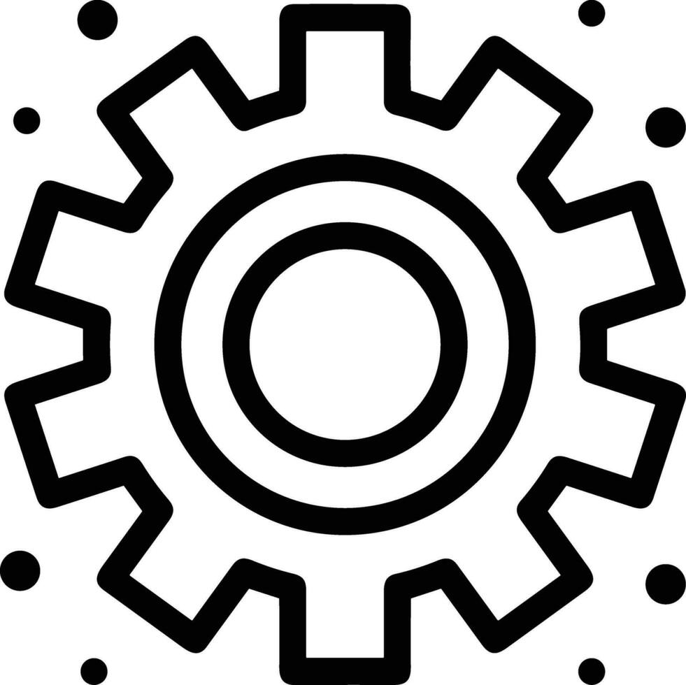 Ausrüstung Rahmen Symbol Symbol Vektor Bild. Illustration von das industriell Rad mechine Mechanismus Design Bild