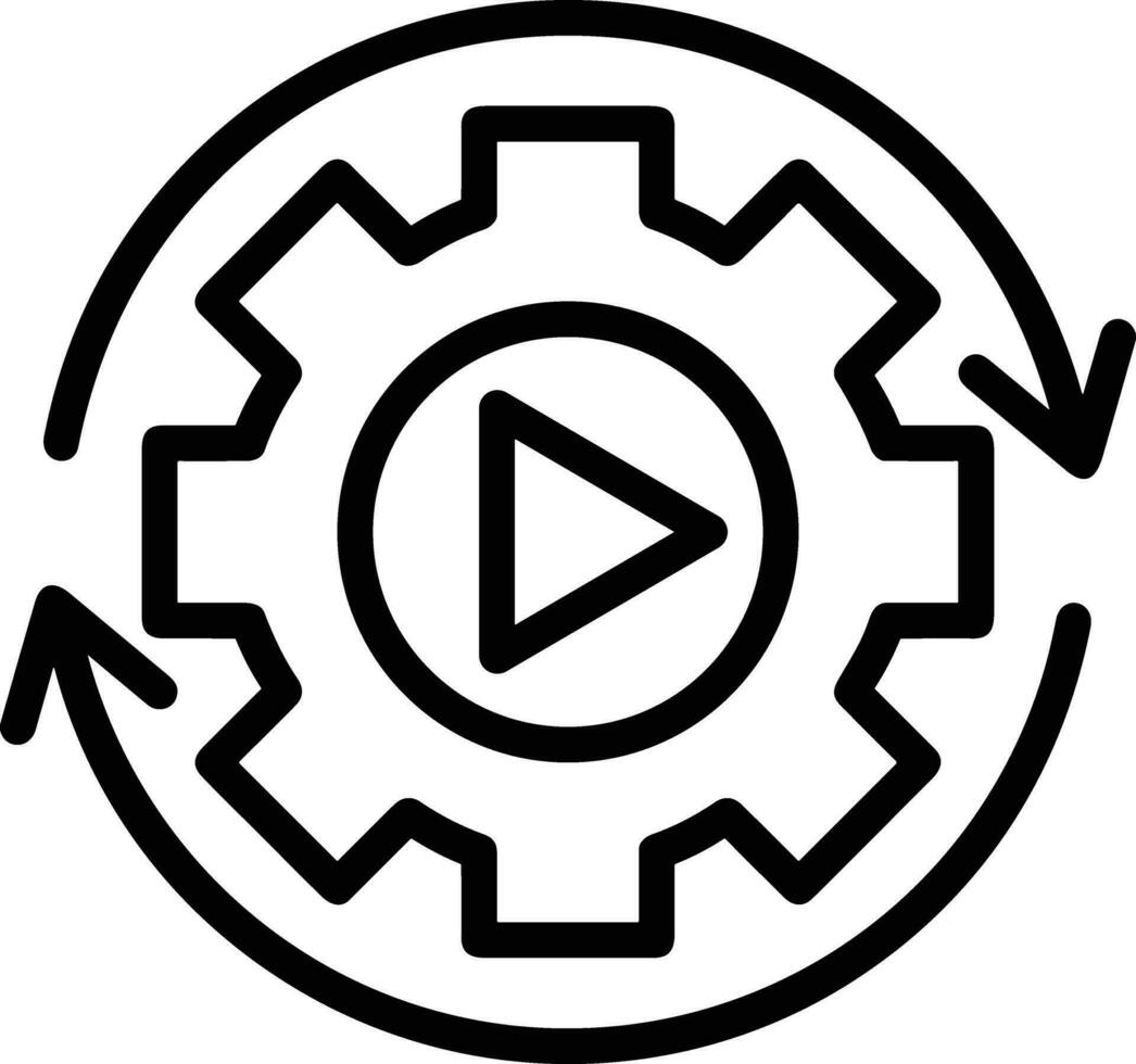 Ausrüstung Rahmen Symbol Symbol Vektor Bild. Illustration von das industriell Rad mechine Mechanismus Design Bild