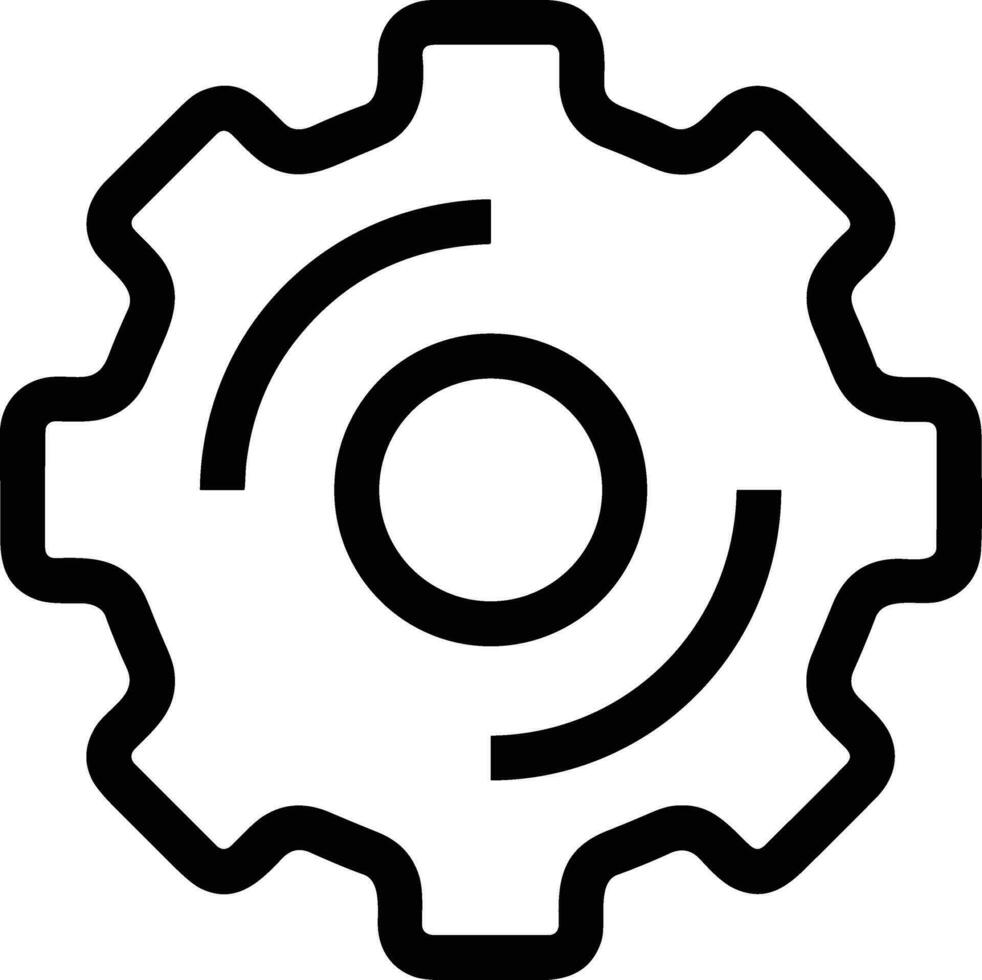 Ausrüstung Rahmen Symbol Symbol Vektor Bild. Illustration von das industriell Rad mechine Mechanismus Design Bild