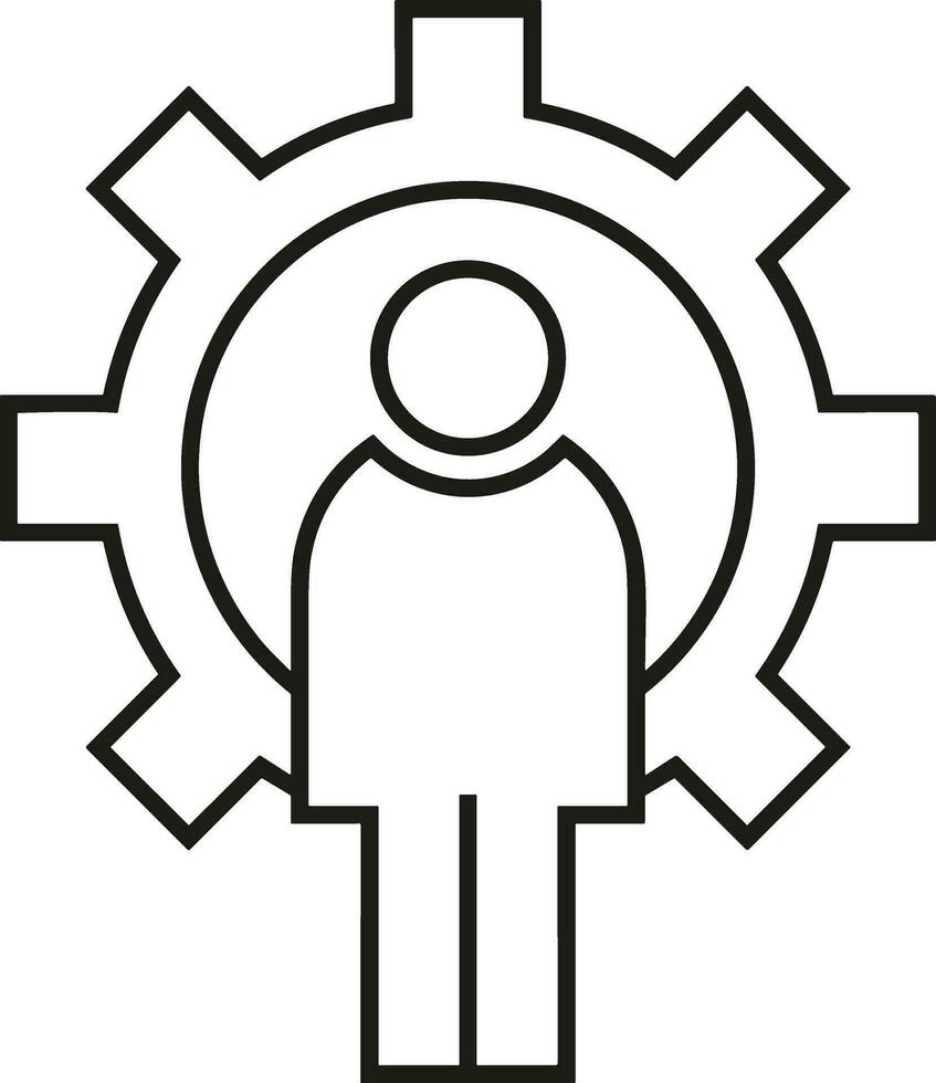 Ausrüstung Rahmen Symbol Symbol Vektor Bild. Illustration von das industriell Rad mechine Mechanismus Design Bild