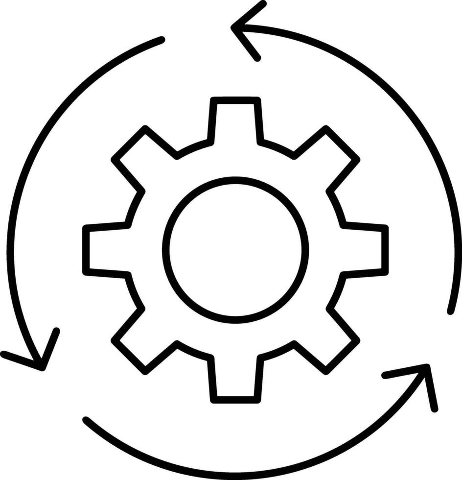 Ausrüstung Rahmen Symbol Symbol Vektor Bild. Illustration von das industriell Rad mechine Mechanismus Design Bild