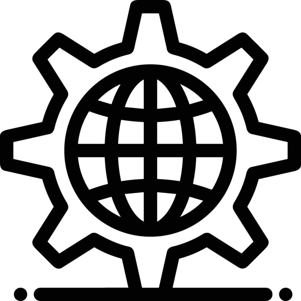 Ausrüstung Rahmen Symbol Symbol Vektor Bild. Illustration von das industriell Rad mechine Mechanismus Design Bild