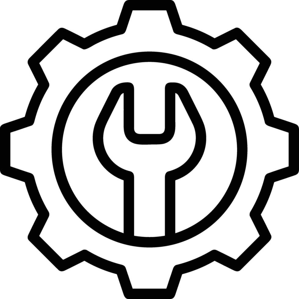 Ausrüstung Rahmen Symbol Symbol Vektor Bild. Illustration von das industriell Rad mechine Mechanismus Design Bild