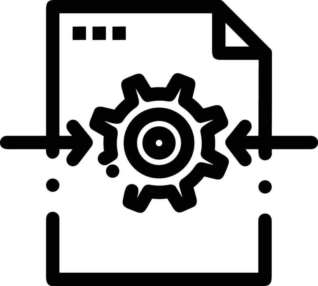 Ausrüstung Rahmen Symbol Symbol Vektor Bild. Illustration von das industriell Rad mechine Mechanismus Design Bild