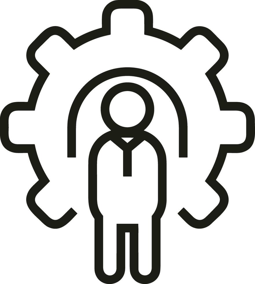 Ausrüstung Rahmen Symbol Symbol Vektor Bild. Illustration von das industriell Rad mechine Mechanismus Design Bild